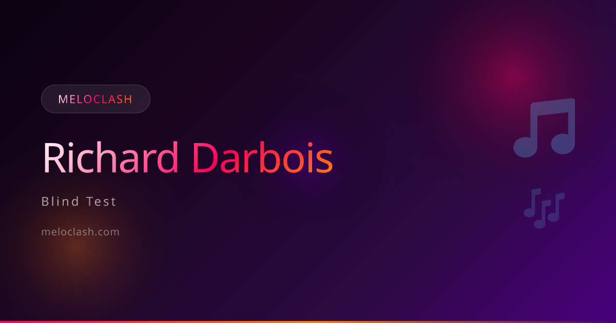Richard Darbois Quiz - Free Music Blind Test